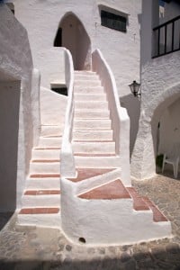 village of Binibeca at Menorca island in Spain