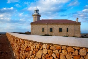 Menorca Punta Nati Faro lighthouse Balearic Islands