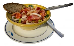 Celebrating St. John's Festival with a typical Majorcan Trampó salad